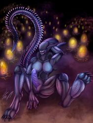 1futa alien alien_(franchise) alien_futanari alien_only futanari sharp_teeth tagme tail xenomorph xenomorph_egg xenomorph_hive