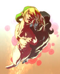 2boys dark_link link link_(ocarina_of_time) male_only nintendo ocarina_of_time straight_hair tagme the_legend_of_zelda yaoi