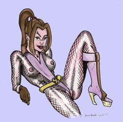 1girls bossbeat female female_only kitty_pryde marvel marvel_comics shadowcat solo straight_hair uncensored x-men x-men_evolution