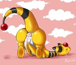 1girls after_sex ampharos anus ass_in_air ass_up back_view blushing butt color creampie cum cum_inside female female_only nintendo nude pokemon pokemon_(species) puffy_anus raised_tail rear_view solo tagme tail tear vulva wet wet_anus wet_pussy zanthia