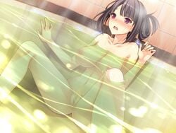 bathtub black_hair breasts catfish devil-seal electric electric_catfish electric_eel electric_shock electricity electro electrostimulation fish hot_tub kyouen_no_yakata nipples nude nude_female shock shocked shocking softhouse-seal sparks tagme tougii_miharu variant water