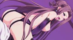 ahe_gao ahe_gao big_breasts breasts brown_hair cum doggy_style purple_hair trails_of_cold_steel vita_clotilde