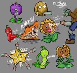 72hoka ambiguous_gender autofellatio browncoat_zombie_(pvz) chomper_(pvz) cum dicksucking_creature faceless_male female jalapeno_(pvz) peashooter_(pvz) plants_vs_zombies starfruit_(pvz) sunflower_(pvz) twin_sunflower_(pvz) video_games wall-nut_(pvz) wallnut_(pvz) walnut zombie zombie_(pvz)