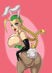 bunny_ears bunny_girl bunnysuit cammy_white easter huge_breasts phazyn street_fighter