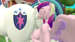 3d_(artwork) alicorn anal anthro anthro_on_feral anthrofied ass balls big_butt digital_media_(artwork) duo equid equine female female_rimming_male feral friendship_is_magic genitals hasbro hi_res horn male male/female male_anilingus mammal my_little_pony oral papadragon69 pink_body princess_cadance_(mlp) rimming sex shining_armor_(mlp) wings zoophilia