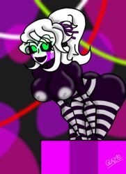 big_breasts five_nights_at_freddy's five_nights_in_anime glaz12 green_eyes marionette_(fnaf) puppet_(fnaf) solo white_hair