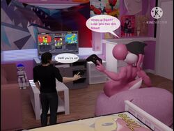 3d 3d_(artwork) animated anthro big_ass comic cum cum_inside dialogue dunkin_kk dunkinkk_d_(artist) dunkinkk_d_(character) english_text fan_character gay hat indoors longer_than_30_seconds male male/male mario_(series) mp4 nintendo penis penis_in_ass pink_yoshi sound speech_bubble text video video_games voice_acted yoshi