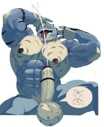 2021 abs anal anthro arms_above_head atlas_(fusion_h0ss) balls biceps big_balls big_muscles bodily_fluids cum cutaway dinosaur ejaculation erebonbon erection facial_piercing foreskin gay genital_fluids genitals huge_muscles humanoid_genitalia humanoid_penis jackhammer looking_pleasured male male_focus markings muscular muscular_anthro muscular_male navel nipple_piercing nipple_ring nipples nose_piercing nose_ring nude open_mouth open_smile pecs penis piercing power_tool prostate reptile scalie simple_background smile solo tattoo teeth theropod tongue tongue_out tools tyrannosaurid tyrannosaurus tyrannosaurus_rex uncut white_background