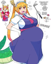 kobayashi from miss kobayashi's dragon maid by dr-worm