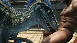 3d animated blowjob blue_(jurassic_world) dinosaur fellatio fellatio_from_feral feral feral_penetrated human human_on_feral human_penetrating interspecies jurassic_world light-skinned_male male male_on_feral mrlolzies101 raptor scalie sex sharp_teeth sound velociraptor video zoophilia