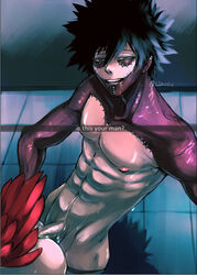 2boys abs anal anal_sex bare_arms bare_chest bare_shoulders bent_over black_hair boku_no_hero_academia burn_scar dabi english_text feathers hawks_(my_hero_academia) keigo_takami ldnsfw looking_at_viewer male male/male male_only male_penetrating male_penetrating_male my_hero_academia penetration scar scars selfie sex snapchat takami_keigo text todoroki_touya touya_todoroki wings yaoi