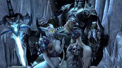 1boy 2016 2girls 3d 60fps animated ass ball_grab balls blood_elf bouncing_breasts bouncing_penis breasts clothed clothed_male clothed_sex cum cum_on_penis death_knight draenei hi_res horn huge_cock human interspecies jiriri lich_king loop masturbation medium_breasts no_sound nude nude_female on_knees open_mouth oral oral_sex penis_grab pussy restored size_play small_breasts source_request spread_legs straight tail threesome tongue_out undead video world_of_warcraft