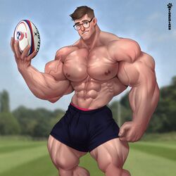 2lubkhland abs biceps big_balls big_penis bodybuilder brown_hair bulge glasses human human_only jockstrap looking_at_viewer male male_focus male_only muscle muscles muscular muscular_arms muscular_back muscular_legs muscular_male muscular_thighs naked naked_male nipples nude nude_male pecs pierced_ears piercing rugby rugby_ball rugby_uniform shirtless shorts smiling smiling_at_viewer smirk smirking solo solo_male sport sports_uniform sportswear thick_penis veiny_muscles white_skin