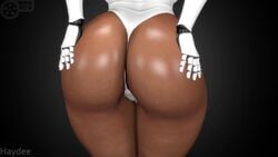 1girls 3d animated ass ass_shake big_ass bubble_butt dark-skinned_female dat_ass female female_focus female_only haydee haydee_(game) meklab no_sound robot robot_girl solo_female tagme video