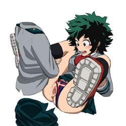 1boy 1girls clothed_sex clothing female female_deku genderswap_(ftm) genderswap_(mtf) green_hair hagakure_tooru_(invisible) human invisible_man invisible_penis izuku_midoriya male my_hero_academia nude nude_female open_mouth panties panties_aside pants pants_down pussy red_sneakers rule_63 school_uniform sex shoganight short_hair shounen_jump spread_legs spread_pussy straight tight_pussy tooru_hagakure tooru_hagakure_(invisible) u.a._school_uniform vaginal vaginal_penetration vaginal_sex