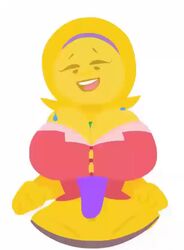 <1_second_video animated anthro belly_button big_breasts breasts bursting_breasts button_shirt buttoned_shirt eggplant emoji emoji_(race) emoji_milf emojifam_(sssir8) female female_focus female_only huge_breasts interpolated large_breasts mature_female milf mob_face mother navel no_outlines no_sound original_character overflowing_breasts paizuri pink_shirt ponytail purple_pants sexually_suggestive slobbyslapper smile smiling sssir sssir8 titjob top_heavy vegetable video wide_hips yellow_body yellow_hair yellow_skin