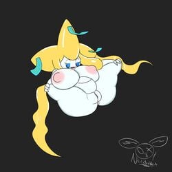 absurd_res anthro anus ass big_breasts big_butt breasts female genitals hi_res jirachi legendary_pokemon nailstrabbit nintendo pokémon_(species) pokemon pokemon_(species) pussy shortstack solo teasing video_games