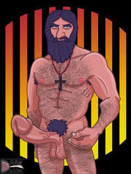 1male beard big_penis drawdaddies gay grigori_rasputin hairy hairy_armpits hairy_chest hairy_legs huge_cock male male_only pubic_hair tagme