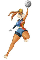 allop anthro athletic basketball big_breasts cameltoe clothed full-length_portrait furry lola_bunny looney_tunes mammal portrait rabbit solo space_jam space_jam:_a_new_legacy