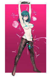 1futa abs arms_up blue_hair blush breasts byleth_(fire_emblem) byleth_(fire_emblem)_(female) clothing cum cumshot ejaculation electronics female_ejaculation female_orgasm fire_emblem fire_emblem:_three_houses forced_orgasm futa_only futanari game_controller green_hair hands-free handsfree_ejaculation joycon_controller legwear masturbation micro_bikini nintendo nintendo_switch orgasm pale-skinned_futanari pantyhose penis pilates_ring pussy_juice pussy_juice_stain ring_fit_adventure ringcon_controller sex_toy smaller_futanari solo squirting standing thighband ukimukai useless_toy vibrator