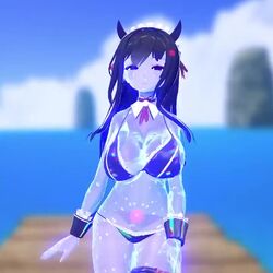 1girls 60fps animated bangs bikini black_bikini black_horns blue_skin bouncing_breasts bouncing_hair bra breasts cleavage comdost_(character) comdost_(vtuber) cropped_legs curvy dark_eyes dark_hair demon demon_girl detached_cuffs female female_only frilled_bikini frilled_bra frilled_panties front_view full_cleavage half-closed_eyes headwear horns hourglass_figure huge_breasts indie_virtual_youtuber jiggle jiggling leather_bra long_breasts long_hair long_neck looking_at_viewer lowleg lowleg_bikini lowleg_panties maid_headdress narrowed_eyes no_sound panties purple_eyes see-through see-through_body short_video side-tie_bikini side-tie_panties slim slim_girl slim_waist slime_girl small_but_busty small_horns smile solo straight_hair succubus swaying swinging_breasts thighlet thin_waist translucent translucent_body transparent transparent_body underboob video virtual_youtuber walk_cycle walking wide_hips wrist_cuffs zipper