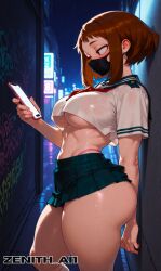 uraraka ochako from my hero academia by zenithai
