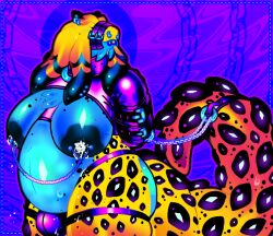 anthro aquatic aquatic_gastropod areola barbell_piercing belly belt belt_buckle big_areola big_belly big_tail blue_belly blue_breasts blue_piercing bodily_fluids bondage bondage_gear bound breasts buckle bulge cerata_(anatomy) clothing collar dripping_milk egg eggnant female gastropod glistening_body glistening_breasts glowing glowing_belly glowing_egg hands_behind_back jockstrap lactating latex latex_clothing latexslug leather leather_clothing mollusk multicolored_body multiple_piercings nipple_barbell nipple_chain nipple_piercing nipples nudibranch piercing pregnant pseudo_hair purple_background sea_slug simple_background slug solo tail tentacle_hair tongue tongue_out tongue_piercing underwear ventral_groove