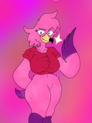blox_fruits female_only flamenco_girl flamingo love_(blox_fruits) lox_fruits minstlu_oc oc original_character roblox roblox_game robloxian ruby_(minstlu) tagme