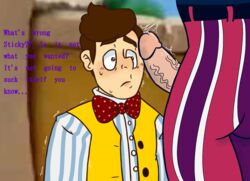 gay lazytown male/male male_on_male male_only robbie_rotten stingy stingy_(lazytown) tagme text yaoi