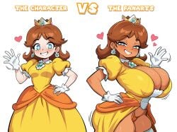 princess daisy from mario (series) by kogeikun