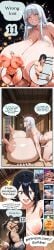 ai_generated artist_sirnrei balls_bigger_than_body balls_expansion bed body_growth_(enlargement) body_modification breast_expansion breast_growth_(enlargement) breasts_bigger_than_body breasts_bigger_than_head breasts_on_floor breasts_resting_on_ground comic futanari gigantic_balls gigantic_breasts gigantic_nipples gigantic_penis ground guild_master heavy_breasts hyper_balls hyper_breasts hyper_nipples hyper_penis immobile immobilization lactation long_nipples mega_lactation multiple_characters nipple_expansion nipple_play penis_bigger_than_body penis_bigger_than_head penis_expansion penis_growth_(enlargement) silvia_(character) stuck veiny_penis