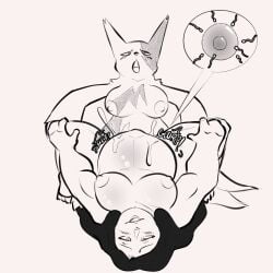 1:1 anthro bodily_fluids cum cum_inside female female_penetrated generation_3_pokemon genital_fluids gynomorph gynomorph/female gynomorph_penetrating gynomorph_penetrating_female gynomorph_penetrating_human human human_on_anthro impregnation inflation intersex intersex/female intersex_penetrating intersex_penetrating_female intersex_penetrating_human interspecies mammal monochrome nintendo orgasm_face penetration pokemon pokemon_(species) pokephilia sex smile squealydealy submissive submissive_gynomorph submissive_intersex trans_(lore) trans_woman_(lore) zangoose