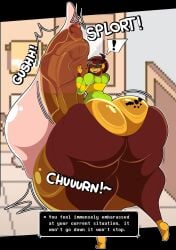 ass balls big_ass big_balls big_butt big_penis bigass cock cum deltarune deltarune_(symbol) fat_ass huge_ass huge_cock hyper hyper_ass hyper_balls hyper_penis kris_(deltarune) nonbinary penis tattoo undertale_(series) voctopie yellow_body