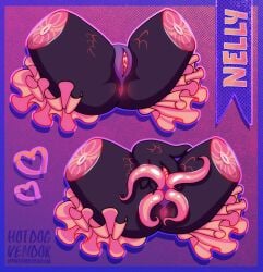 amputated_leg anthro anus aquatic candy_gore female fish food frill_(anatomy) genitals gore hi_res hotdogvendor markings masturbation merfolk penetration scale_markings scales simple_background solo split_form spread_vulva spreading sushi tentacle tentacle_in_vagina tentacle_penetration tentacles_from_pussy vaginal_penetration vulva
