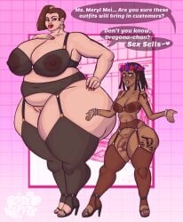 1dickgirl 1girls age_difference areolae belly bigger_female black_hair blush boss boss_and_employee boss_and_subordinate bra bracelet brown_eyes brown_hair chocolate curvaceous dark-skinned_futa dialogue dickgirl dragona_joestar dreadlocks duo earrings embarrassed employee female flaccid flower_crown futanari garter_straps green_eyes hand_on_hip height_difference high_heels high_ponytail huge_ass huge_breasts huge_thighs jojo's_bizarre_adventure large_areolae larger_female leggings light-skinned_female lingerie lips lipstick makeup mature_female meryl_mei_qi milf nail_polish nipples older_female overweight overweight_female pear_shaped penis plump ponytail principal principal_and_student pussy red_lipstick rosepits see-through_bra shorter_futa size_difference smaller_futa taller_female tattoo teacher teacher_and_student the_jojolands thick_thighs trans_woman transfem uncut voluptuous wide_hips younger_futa
