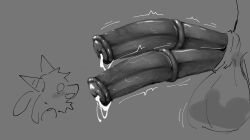 2026 2_penises absurd_res animal_genitalia animal_penis anthro balls big_balls big_penis bodily_fluids cum digital_media_(artwork) duo ejaculation equine_genitalia equine_penis generation_4_pokemon genital_fluids genitals hi_res huge_cock humanoid hyper hyper_genitalia hyper_penis lenore_(lenorefodao) lenorefodao lucario male male/male monochrome multi_genitalia multi_penis nintendo penis pokemon pokemon_(species) throbbing throbbing_penis