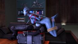 3d artist_request asari bondage daughter deep_penetration deepthroat mass_effect morinth samara sex_toy sfm source_request