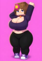 jenny belle (slipperyt) from minecraft by brasil louco