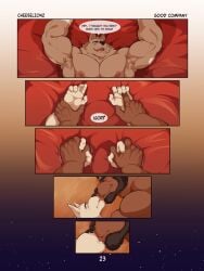 3:4 absurd_res affectionate after_anal after_orgasm after_sex aftermath age_difference anthro army aroused aroused_by_another aroused_face aroused_male aroused_smile barazoku bear beard belly biceps big_belly big_dom_small_sub big_muscles big_pecs black_beard black_facial_hair black_hair black_sideburns border brown_body brown_fur canid canine canis cheeselion2 closed_eyes comic cosmic_background dialogue dominant dominant_anthro dominant_male domination/submission duo english_text facial_hair finger_fetish finger_lick finger_play fingers french_kissing fur grin grinning_at_another grinning_at_partner hair hand_holding hand_lick hi_res high-angle_view inside_tent kiss_on_lips kissing larger_anthro larger_male licking looking_pleasured love low-angle_view lying male male/male mammal manly mature_anthro mature_male military musclegut muscular muscular_anthro muscular_arms muscular_male night nipples nude nude_anthro nude_male nuzzling older_anthro older_dom_younger_sub older_male on_back pecs pseudo_incest_(lore) sideburns size_difference sky smaller_anthro smaller_male smile smiling_at_another smiling_at_partner soldier speech_bubble star starry_background starry_sky submissive submissive_anthro submissive_male teasing teasing_partner tent text thick_arms tongue tough_guy ursine warrior white_body white_fur wolf younger_anthro younger_male