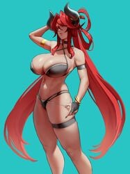 1girls big_breasts bikini breasts cleavage eu03 female female_only large_breasts looking_at_viewer original skindentation solo standing thigh_strap tsunoko