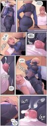 big_ass big_breasts big_butt big_penis british british_female clothed_female cum degradation dubious_consent femdom police_uniform policewoman reverse_rape saladbearer