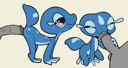 2026 ambiguous_gender blue_body bodily_fluids closed_smile duo erection feral feral_penetrated gecqua generation_10_pokemon genital_fluids genitals glans hi_res human human_on_feral human_penetrating human_penetrating_feral humanoid_genitalia humanoid_penis interspecies itsunknownanon kneeling male mammal miori mouth_closed nintendo oral oral_penetration penetration penile penile_penetration penis pokemon pokemon_(species) pokemon_ww precum quadruped saliva sex smile tongue unseen_male_face zoophilia