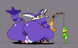 2026 amphibian anthro anus artist_name ass backsack balls big_ass big_butt big_ears big_the_cat black_eyes black_nose bottom_heavy clothing colored crouching digital_drawing_(artwork) digital_media_(artwork) domestic_cat duo felid feline felis fishing fishing_rod frog froggy_(sonic) fur genital_raphe genitals glans gloves grey_background handwear holding_fishing_rod holding_object huge_ass huge_butt huge_thighs hyper_ass large_ass looking_at_another male mammal multicolored_body multicolored_ears multicolored_fur nude open_mouth orange_clothing orange_gloves orange_handwear overweight overweight_anthro overweight_male penis purple_body purple_ears purple_fur purple_glans purple_tail raphe_(anatomy) rear_view scrotal_raphe sega shaded simple_background slightly_chubby solo sonic_(series) sonic_the_hedgehog_(series) superiorfox tail text thick_thighs three-quarter_view two_tone_ears two_tone_tail white_body white_fur wide_hips x_anus yellow_sclera