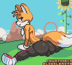 1boy 2021 2d 2d_(artwork) 2d_animation animated animated_gif anthro ass balls big_ass bubble_butt buldge bulge countmoxi dilf femboy footwear fox gif girly gloves handwear leggings looking_back loop looping_animation male male_only pixel_art solo sonic_(series) sonic_the_hedgehog_(series) splits tails twerk twerker twerking twerking_position twerkoff voluptuous voluptuous_femboy voluptuous_male yellow_fur
