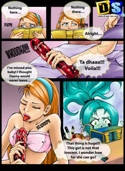 chesare comic danny_phantom dildo drawn-sex.com ember_mclain english_text female jazz_fenton nickelodeon speech_bubble text