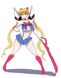 1girls bishoujo_senshi_sailor_moon clothing cosplay crossover female_only kamui_(kill_la_kill) kill_la_kill large_breasts rexcrash64 sailor_moon sissor_sword skirt solo solo_female tagme underboob usagi_tsukino