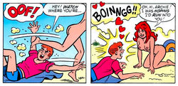 archie_andrews archie_comics ass beach breasts cheryl_blossom nude red_hair sak