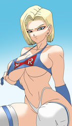 android 18 from dragon ball by elitenappa