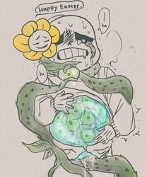 2010s 2018 animated_skeleton belly easter ectobelly ectobody egg_implantation eggs eggs_in_belly eggs_in_stomach flower flowey_the_flower flowsans male male_only nonconsensual oviposition plant sans skeleton tentacle tentacles thesourceofmysins undead undertale undertale_(series) vine_tentacles vines