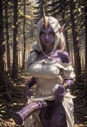 1futa ai_generated animated big_penis dancing dress dress_lift forest futa_only futanari horse horse_penis horsecock huge_cock large_penis league_of_legends purple_body purple_skin riot_games seductive seductive_look soraka testicles velvet_nymph video white_hair yellow_eyes